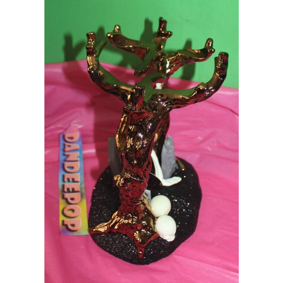 Bath & Body Works Dancing Skeleton In Tree Glow In The Dark Candle Holder - Picture 7 of 8